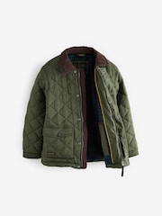 Superdry Green Quilted Collared Jacket - Image 10 of 14
