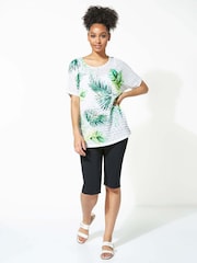 Roman Black Knee Length Stretch Shorts - Image 3 of 4
