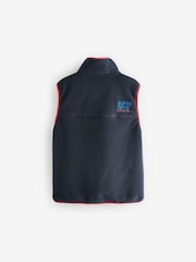 Superdry Navy Fleece Gilet - Image 2 of 4