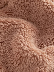 Superdry Brown 1/4 Zip Teddy Fleece - Image 10 of 10