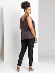 Roman Black Curve Stretch Plain Jeggings - Image 2 of 4