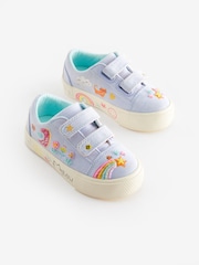 Blue Rainbow Wide Fit (G) Embellished Touch Fasten Strap Trainers - Image 1 of 5