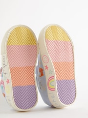 Blue Rainbow Wide Fit (G) Embellished Touch Fasten Strap Trainers - Image 4 of 5