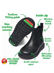 ToeZone Royal  All Leather Side Zip and Side Elastic Boots - Image 5 of 6