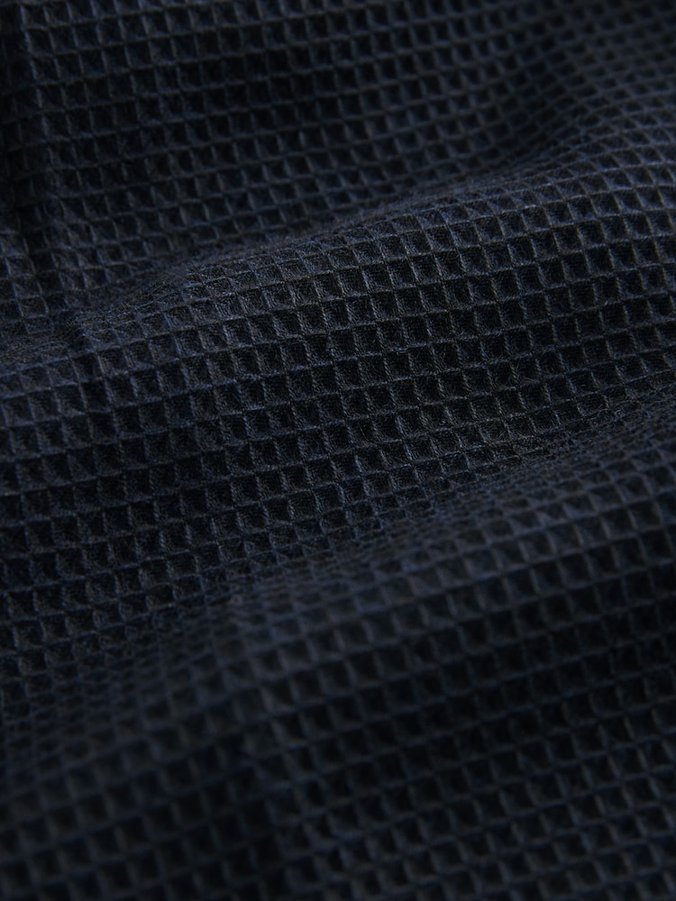Navy EDIT Textured Pleated Trousers - Image 8 of 8