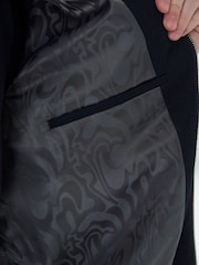 Navy Blue EDIT Textured Blouson Jacket - Image 6 of 11