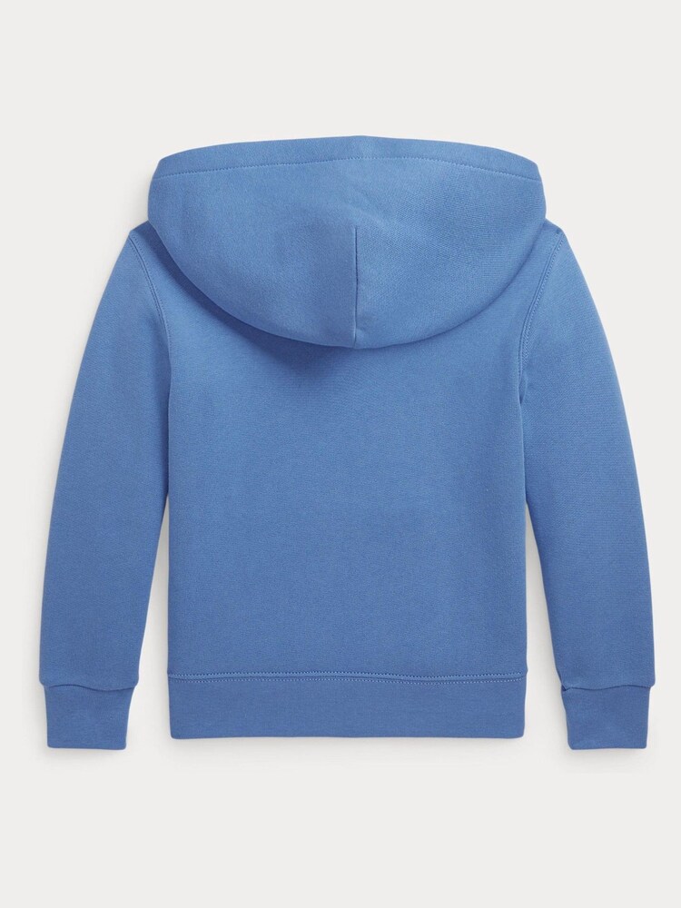 Polo Ralph Lauren Blue Fleece Hoodie - Image 2 of 3