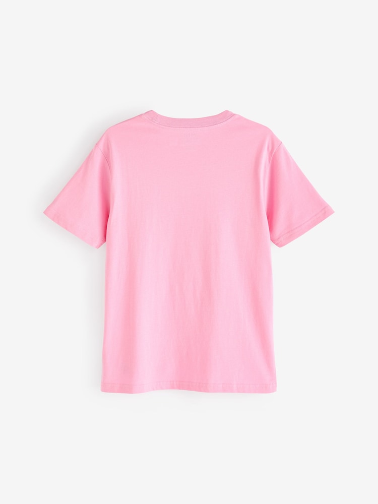 Rose - T-shirt Polo Ralph Lauren bleu 100% coton à col rond - Image 2 of 4