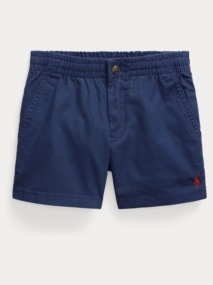 Темно-синий - шорты из саржи Polo Ralph Lauren Polo Prepster Flex Abrasion - Изображение 1 из 4
