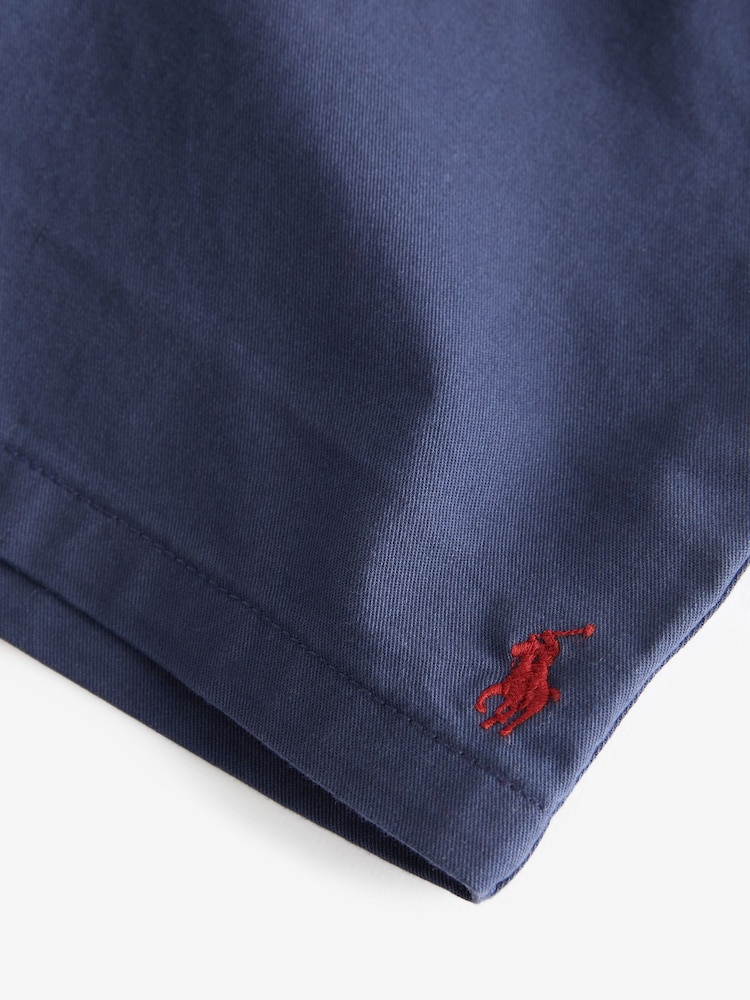Темно-синий - шорты из саржи Polo Ralph Lauren Polo Prepster Flex Abrasion - Изображение 4 из 4
