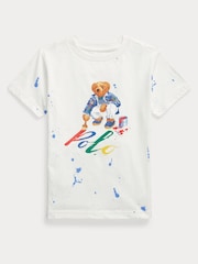 Polo Ralph Lauren Polo Bear Cotton Jersey White T-Shirt - Image 1 of 3