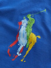 Polo Ralph Lauren Blue Big Pony Cotton Jersey T-Shirt - Image 4 of 4