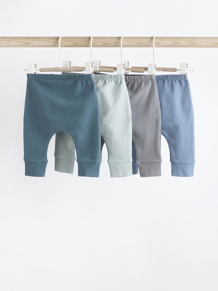 Teal Blue Baby Leggings 4 Pack - Image 2 of 11