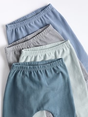 Teal Blue Baby Leggings 4 Pack - Image 9 of 11