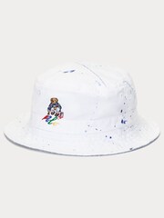 Polo Ralph Lauren Kids White Bear Graphic Bucket Hat - Image 1 of 3