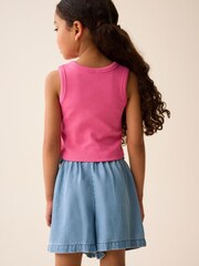 Pink Boxy Rib Vest (3-16yrs) - Image 3 of 7