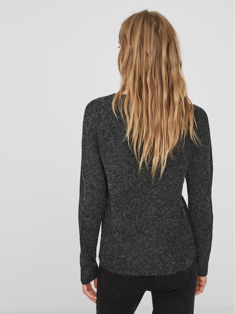 Schwarz - Vero Moda Strickpullover mit Rundhalsausschnitt - Bild 2 von 5 Schwarz - Vero Moda Strickpullover mit Rundhalsausschnitt - Bild 2 von 5