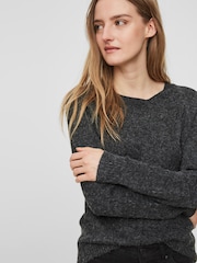 VERO MODA Black Round Neck Knitted Jumper - Image 3 of 5