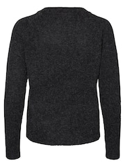 VERO MODA Black Round Neck Soft Touch Cosy Knitted Jumper - Image 7 of 7