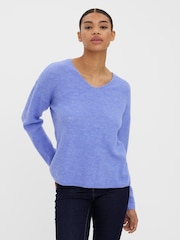 VERO MODA Purple Soft Touch Knitted Jumper - Image 1 of 5