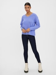 VERO MODA Purple Soft Touch Knitted Jumper - Image 3 of 5