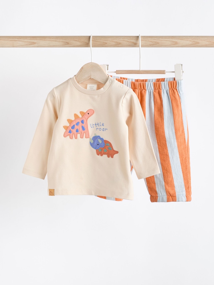 Bright Dino Baby Top And Leggings Set - Image 1 of 1