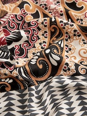 Brown/Cream Paisley Floral Longline Kimono Cover-Up - Image 6 of 6