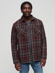 Superdry Brown The Merchant Store Brushed Cord Overshirt - Image 9 of 14