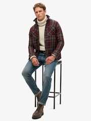 Коричневый - Рубашка Superdry The Merchant Store Moleskin - Изображение 2 из 6