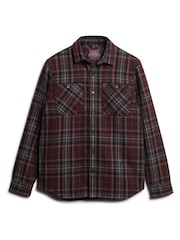 Коричневый - Рубашка Superdry The Merchant Store Moleskin - Изображение 4 из 6