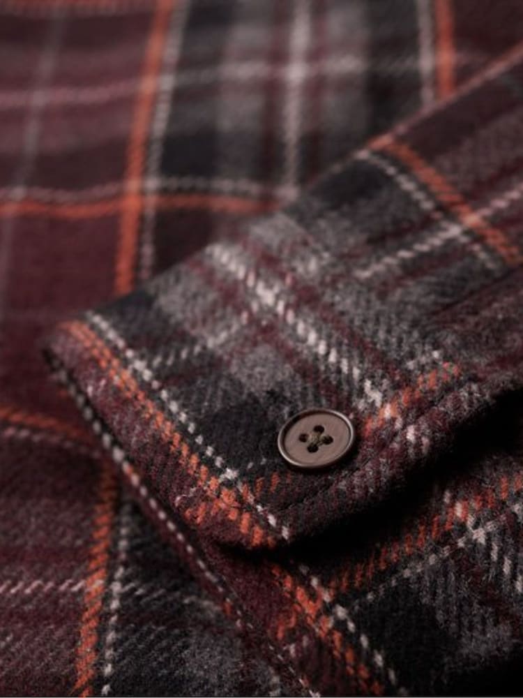 Superdry Brown The Merchant Store Moleskin Overshirt - Image 5 of 6