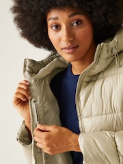 Regatta Brown Serrana Long Duvet Padded Thermal Jacket - Image 4 of 9