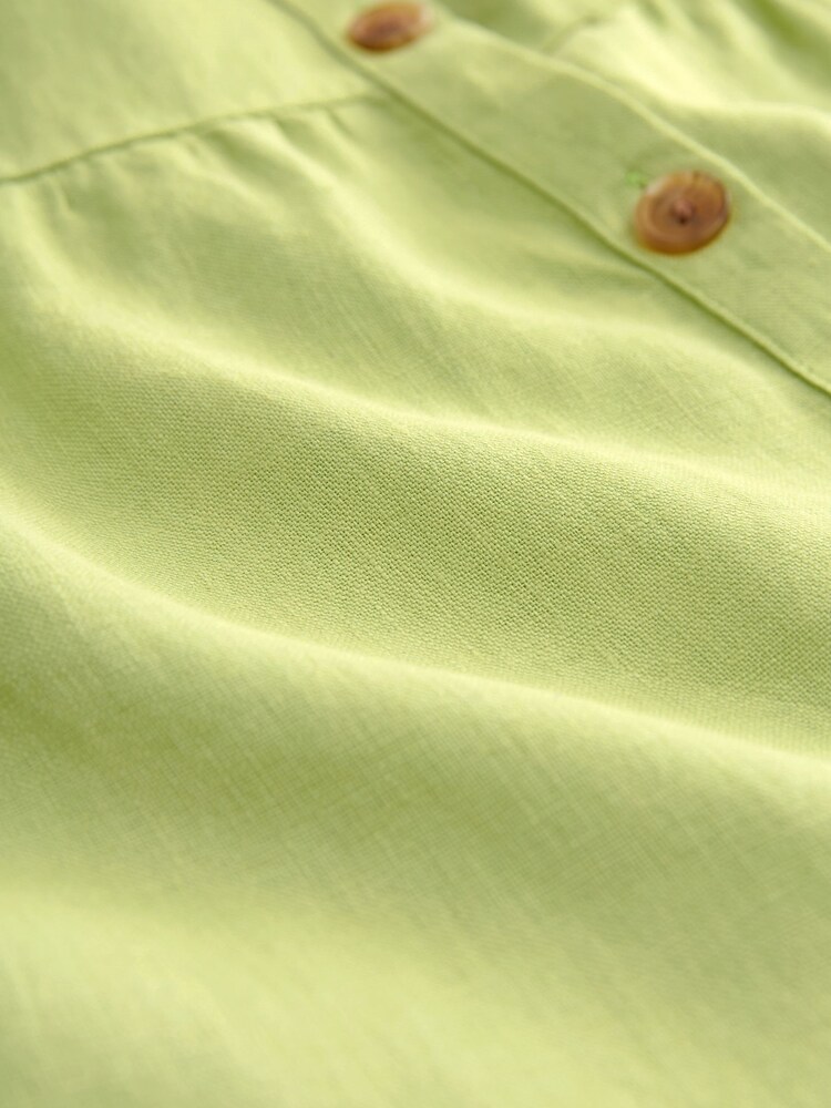 Green 100% Linen Maxi Dress - Image 2 of 2