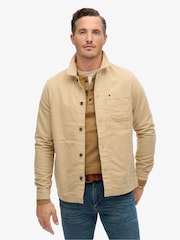 Серо-коричневый - Рубашка Superdry The Merchant Store Moleskin - Изображение 1 из 7