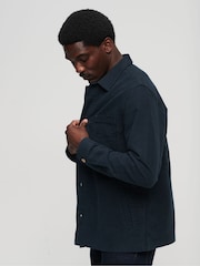 Синий - Рубашка Superdry The Merchant Store Moleskin - Изображение 3 из 6