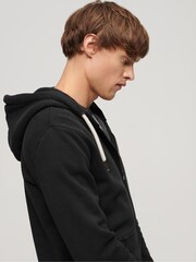 Superdry Black Vintage Logo Zip-Up Hoodie - Image 2 of 6