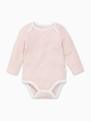 MORI Cotton & Bamboo Long Sleeve Envelope Neckline Bodysuit - Image 4 of 6