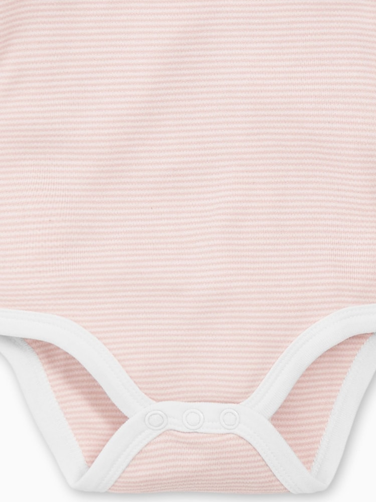 MORI Cotton & Bamboo Long Sleeve Envelope Neckline Bodysuit - Image 6 of 6