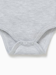 MORI Cotton & Bamboo Long Sleeve Envelope Neckline Bodysuit - Image 3 of 3