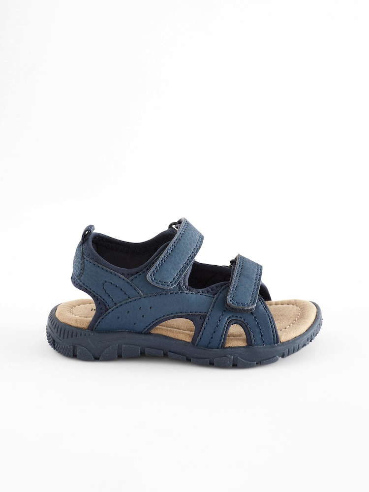 Marineblau - Trekking-Sandalen mit Klettverschluss - Bild 2 von 6