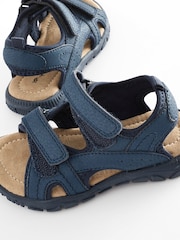 Marineblau - Trekking-Sandalen mit Klettverschluss - Bild 5 von 6