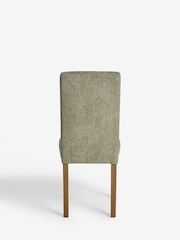 Set of 2 Tweedy Chenille Moss Green Milford Dining Chairs - Image 7 of 8