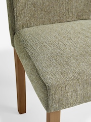Set of 2 Tweedy Chenille Moss Green Milford Dining Chairs - Image 8 of 8