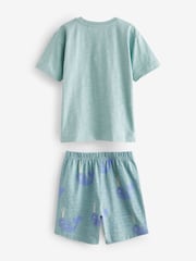 Moder/Cream/zelen kit - 100% Bombažna kratka pižama 3 komplet (9mths-12yrs) - Slika 11 iz 12