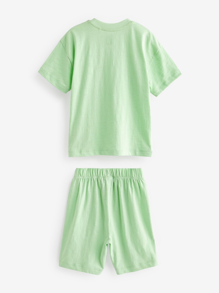 Bright slogan Short Pyjamas 3 Pack (9mths-12yrs) - Image 2 of 4