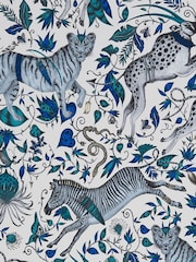 Clarke and Clarke Protea Blue Emma J Shipley Wilderie Protea A4 Wallpaper Sample - Image 1 of 1