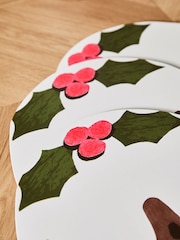 Set of 4 Christmas Pudding Shaped Placemats - Bild 2 von 3