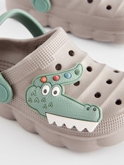 Grey Crocodile Clogs - Image 6 of 7