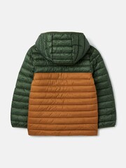 Joules Green Showerproof Padded Packable Coat - Image 2 of 6