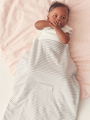 MORI Grey Cotton and Bamboo 0.5 Tog Travel Sleeping Bag - Image 1 of 6